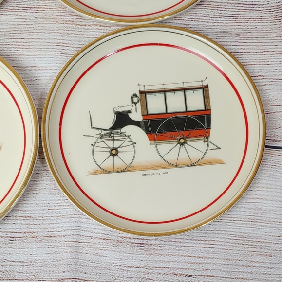 Vintage Hyalyn Antique Cars Porcelain Plates - Picture 6 of 7